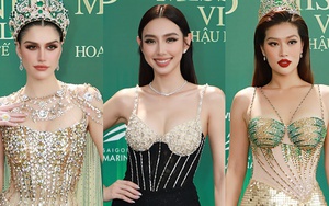 Màn đọ sắc gây "bùng nổ" hôm nay: Đương kim Miss Grand International và Thùy Tiên "chặt chém", Thiên Ân lộ khuyết điểm trên thảm đỏ