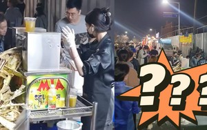 Ngỡ ngàng xe nước mía Việt giữa lòng Hàn Quốc: Hai ngày ép hết 900kg mía, khách xếp hàng chờ mua đông như trẩy hội 
