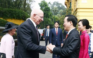 Chủ tịch nước Võ Văn Thưởng chủ trì lễ đón Toàn quyền Australia David Hurley