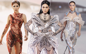 Thanh Hằng hóa bướm chúa, Tiểu Vy sắc lạnh catwalk như lướt trên mặt nước 