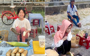 Hiện tượng mạng một thời bán bắp nướng lề đường, kiếm tiền lo cho bố bị ung thư