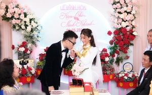 Lễ ăn hỏi của cặp diễn viên Ginô Tống – Kim Chi: Cô dâu nhận 20 cây vàng, thách khó chú rể