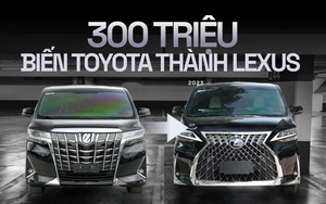 Chỉ mất 3 ngày, tốn 300 triệu, thợ Việt lột xác Toyota Alphard trông giống hệt Lexus LM giá hơn 7 tỷ, nhìn ngoài khó phân biệt nổi hàng độ