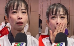 Mỹ nhân làng võ Châu Tuyết Vân òa khóc khi trọng tài mắc sai lầm, Việt Nam suýt mất HCV vì bị trừ điểm oan 