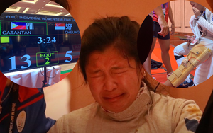 Khâm phục kiếm thủ Philippines chấn thương nặng, đau đến phát khóc, vẫn gượng dậy đánh bại đối thủ