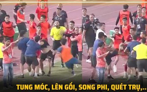 CẬN CẢNH: Cầu thủ cùng ban huấn luyện U22 Indonesia và Thái Lan ẩu đả trong trận chung kết, trọng tài rút mưa thẻ đỏ