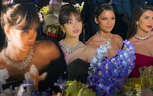 Lisa làm nên định nghĩa 'nhan sắc huỷ diệt cam thường' ở sự kiện BVLGARI, tạo khung hình như mơ bên Zendaya và Hoa hậu thế giới