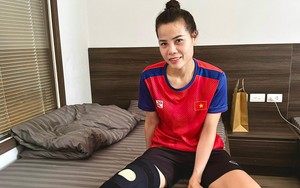 Trung vệ Thúy Nga không cần phẫu thuật dù rời sân bằng cáng ở trận chung kết SEA Games 32