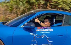 Cường Đô La lái Porsche 911 GT3 đến Bangkok: Chạy tay lái nghịch trên 100km/h, hoàn thành chặng 700km khủng nhất chuyến đi, có cảnh sát dẫn đoàn