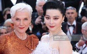 Người mẹ siêu mẫu của tỷ phú Elon Musk rủ Phạm Băng Băng 'diễn' trên thảm đỏ Cannes