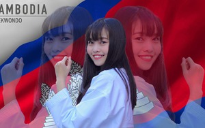 Cô gái vàng của Taekwondo Campuchia xinh như hotgirl, từng học ở Việt Nam, nói tiếng Việt 'như gió'