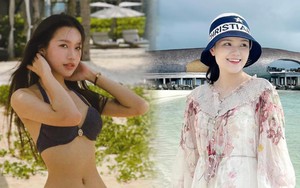 Vợ, bạn gái cầu thủ "xả" ảnh đi chơi: Người khoe vòng eo nhỏ xíu, người thần thái sang chảnh “bánh cuốn” lắm luôn