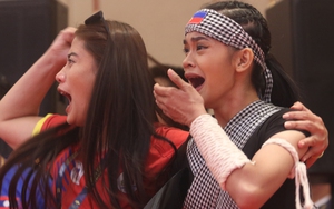 Hạ đối thủ Campuchia, võ sĩ Philippines nức nở: 'Tôi không nghĩ mình thắng được chủ nhà'