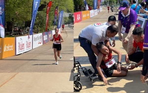 Nữ VĐV Việt Nam nỗ lực tới ngất xỉu khi về đích do sốc nhiệt ở SEA Games, CĐV cảm phục ý chí không bỏ cuộc