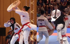 Màn biểu diễn nón quai thao và khăn mỏ quạ của Việt Nam gây bão mạng, khoảnh khắc độc lạ nhất SEA Games là đây