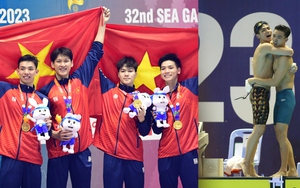 4 hot boy bơi lội Việt Nam giành HCV kịch tính với màn nước rút xuất thần khiến dân mạng vỡ òa