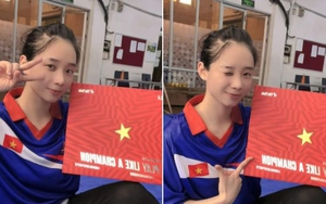 Thúy Vi xúc động và tự hào ghi lại hình ảnh cờ Việt Nam nhuộm đỏ làng VĐV SEA Games 32