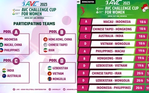 Xem trực tiếp bóng chuyền AVC Challenge Cup 2023 ở đâu, kênh VTV có trực tiếp?