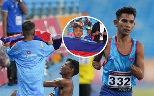 Con trai VĐV khuyết tật vừa khóc vừa cổ vũ cha mình ở Para Games khiến CĐV ‘tan chảy’  