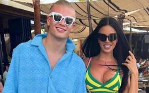 Haaland 'ghi bàn' cả trong kỳ nghỉ khi làm điều này với CĐV nóng bỏng nhất World Cup