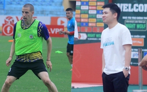 Chủ tịch Hà Nội FC tới sân tập, tận mắt giám sát ngoại binh từng đá Champions League