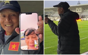 Xúc động cuộc gọi video của HLV Mai Đức Chung cho vợ khi cùng tuyển nữ tập dưới trời mưa lạnh giá