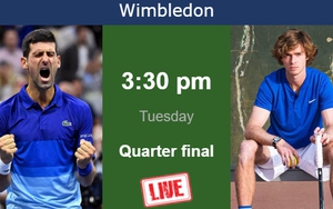 Link xem trực tiếp Djokovic vs Rublev, Wimbledon vòng  tứ kết