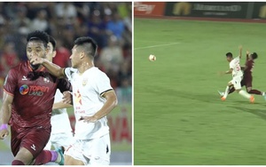 Cầu thủ Hà Tĩnh nhận 'mưa chỉ trích' vì đánh chỏ thẳng mặt tiền đạo Tây của Bình Định