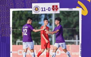 Đội trẻ của Hà Nội gây sốc khi thắng 11-0 tại giải quốc gia, đối thủ chỉ biết chịu trận 