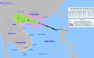 Tin bão mới nhất cơn bão số 1: Gió giật cấp 15, cách Móng Cái khoảng 480 km