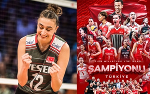 Thắng Trung Quốc thuyết phục, ĐT Thổ Nhĩ Kỳ giành chức vô địch lịch sử ở giải bóng chuyền VNL 2023