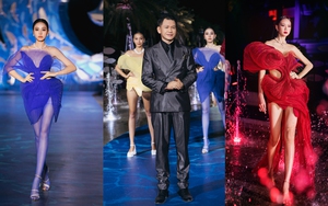 Hoa hậu Bảo Ngọc catwalk trên nước, Á hậu Ngọc Hằng mở màn ấn tượng BST của NTK Hoàng Minh Hà