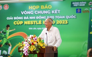 Họp báo VCK giải bóng đá nhi đồng toàn quốc 2023