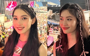 Hai hot girl bóng chuyền Việt Nam gây sốt vì quá xinh khi xem concert Blackpink, CĐV gợi ý nên đi thi hoa hậu