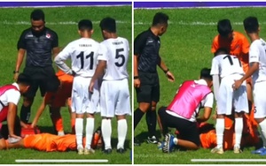 Cầu thủ U13 SLNA che nắng cho đối thủ dính chấn thương, nhận mưa lời khen vì hành động 'nghĩa hiệp' 