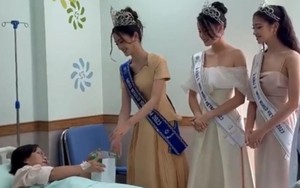 Hoa hậu Ý Nhi bị soi mặc lộng lẫy thăm bệnh nhân, nhưng sự thật khiến dân mạng 'ngã ngửa'