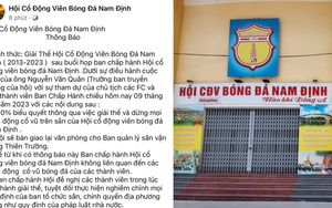 Hội CĐV bóng đá Nam Định thông báo giải thể, người hâm mộ cay đắng, tiếc nuối