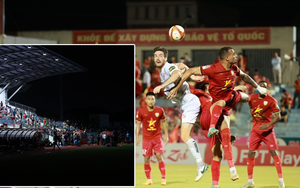 Sự cố hy hữu tại V-League: Trận Hà Tĩnh - Hải Phòng mất điện, fan ăn mừng cực nhiệt