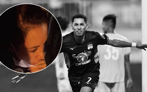 Xót xa vợ cầu thủ của HAGL khóc nghẹn khi biết tin chồng tử nạn