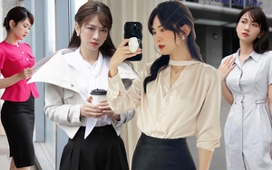 Gu thời trang công sở thanh lịch bất ngờ của Lê Bống