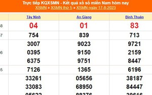 XSMN 17/8 - Kết quả xổ số miền Nam hôm nay 17/8/2023 - Xổ số hôm nay - KQSXMN thứ 5