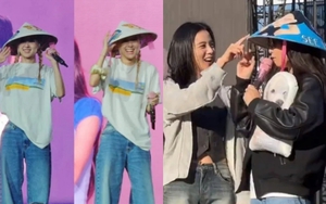 Blackpink gây sốt tại Mỹ: Những khoảnh khắc đáng yêu với nón lá Việt Nam