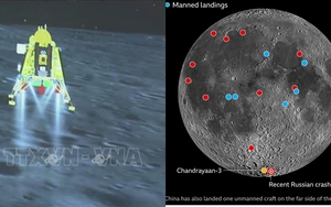 Chandrayaan-3: Xe thám hiểm Pragyaan của Ấn Độ đi dạo trên Mặt Trăng