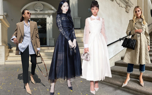 Giày slingback - phụ kiện khó thiếu của cô nàng thanh lịch: Phối váy dáng dài chuẩn nhất