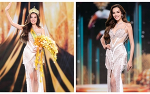 Tân Hoa hậu Lê Hoàng Phương diện váy Lê Ngọc Lâm khi đăng quang Miss Grand Vietnam 2023