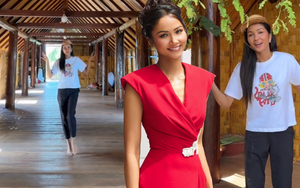 H'Hen Niê khoe nhà dài như sàn catwalk làm cho em gái