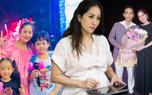 Khánh Thi nhuận sắc ở tháng thứ 8 thai kỳ, vẫn hăng say làm việc trước ngày "vỡ chum"