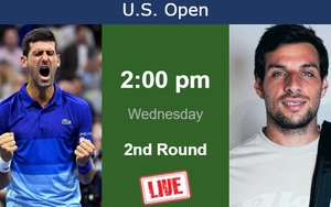Link xem trực tiếp Miralles vs Djokovic (00h30, 31/8), vòng 2 US Open 2023