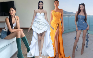 Gu ăn mặc tôn chân dài của Á hậu Hoàng Thùy: Ưu ái váy xẻ tà cao, đồ siêu ngắn