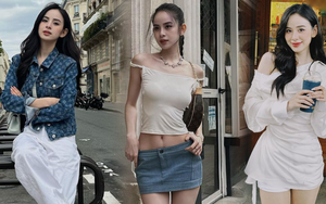 Gu thời trang hút mắt của cô gái "có nụ cười triệu view" Hương Liên